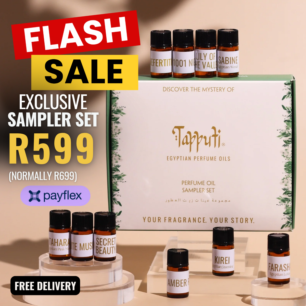 1 x Perfume Oil Set - 10 Samples