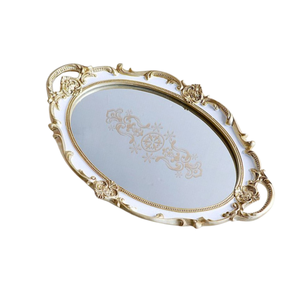 Oval Mirror Tray