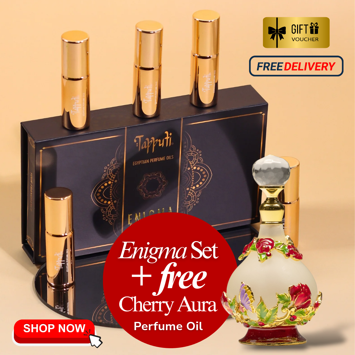 Oriental Enigma Set + Free Cherry Aura Perfume Oil
