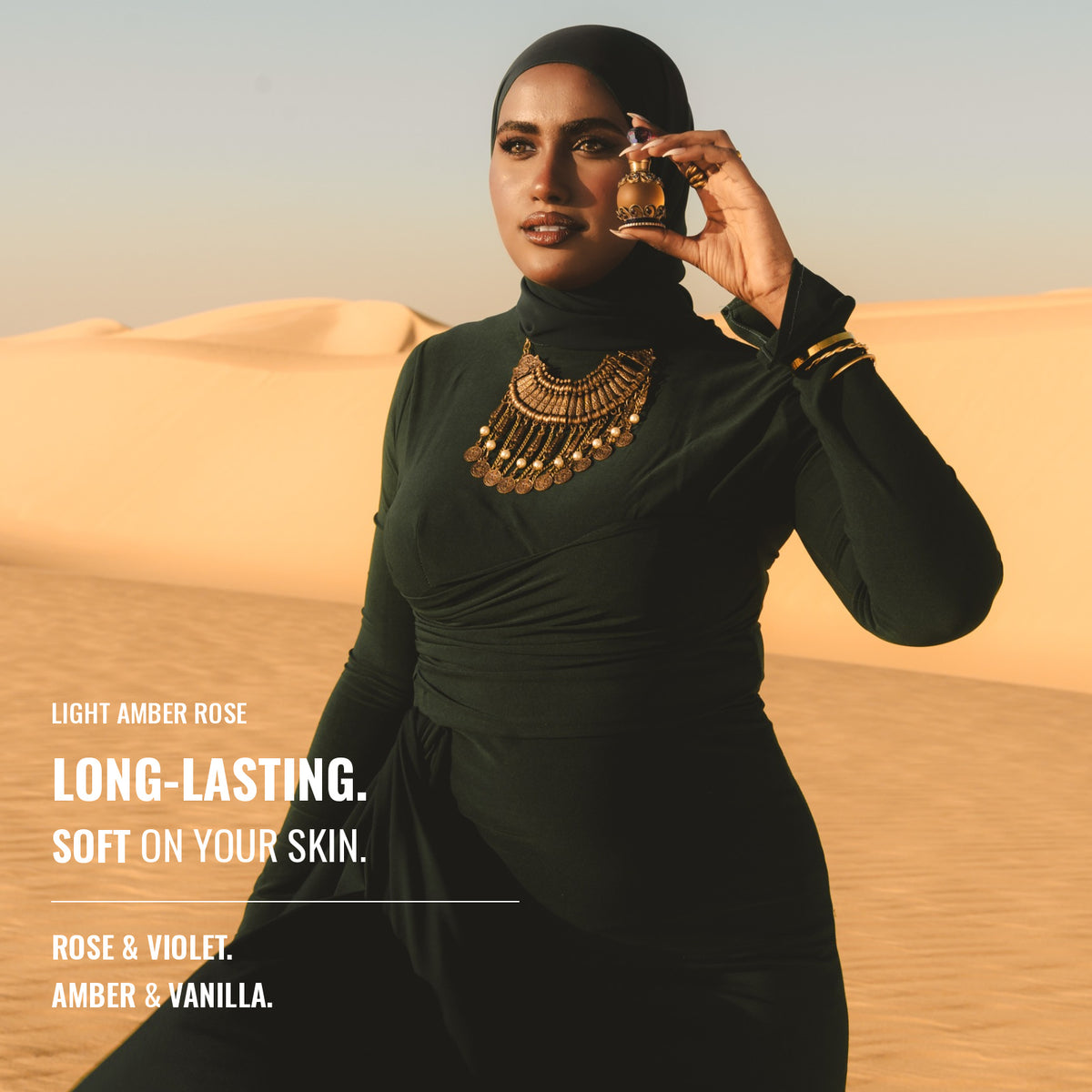 Light Amber Rose Egyptian Perfume Oil
