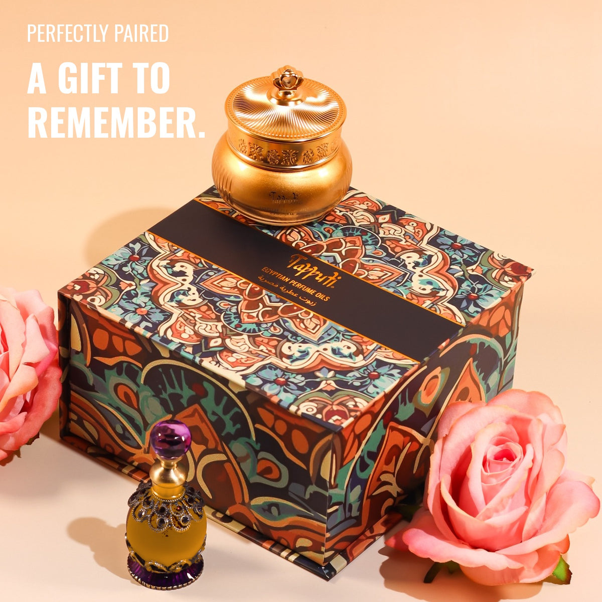 Light Amber Rose (Perfect Pair) Egyptian Perfume Cream & Oil