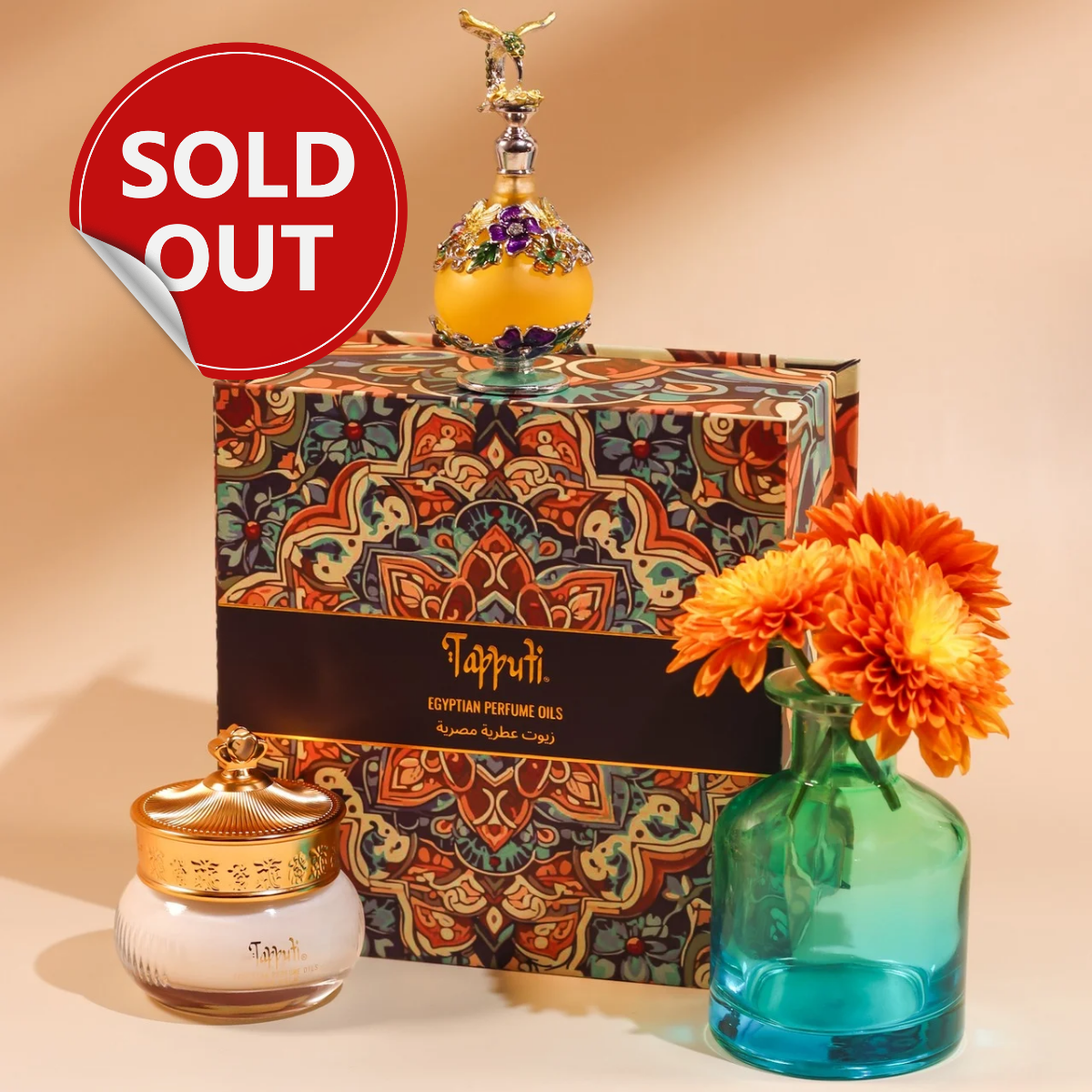 ZAHRI "Flowers" Perfume Cream + NEFERTITI Perfume Oil (Perfect Pair)