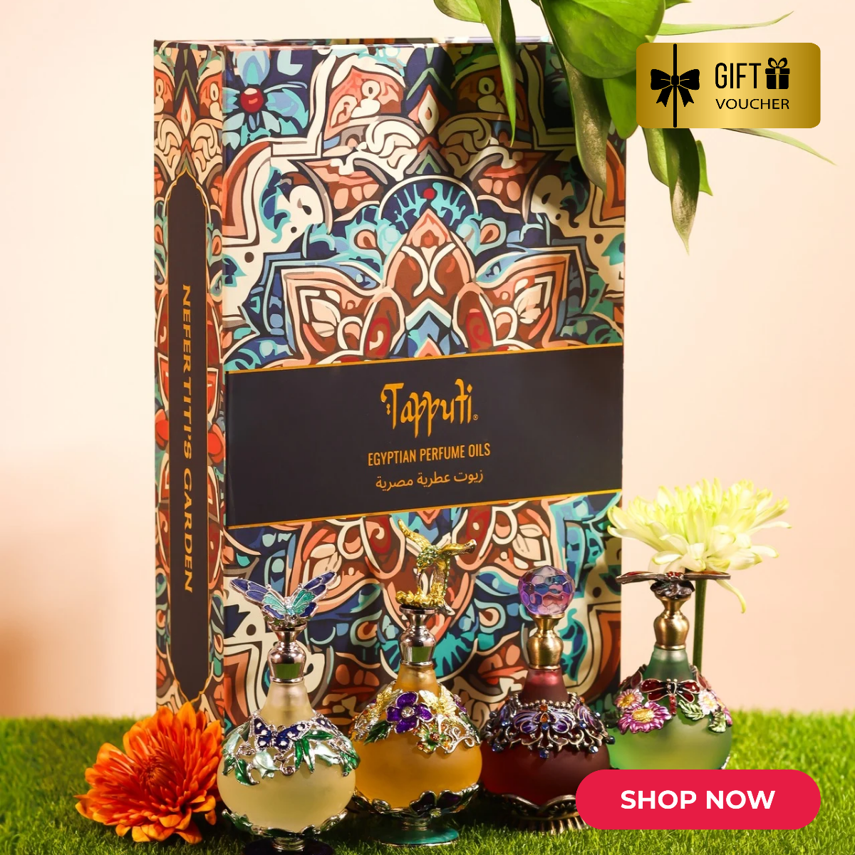 Nefertiti's Garden Perfume Oil Gift Set