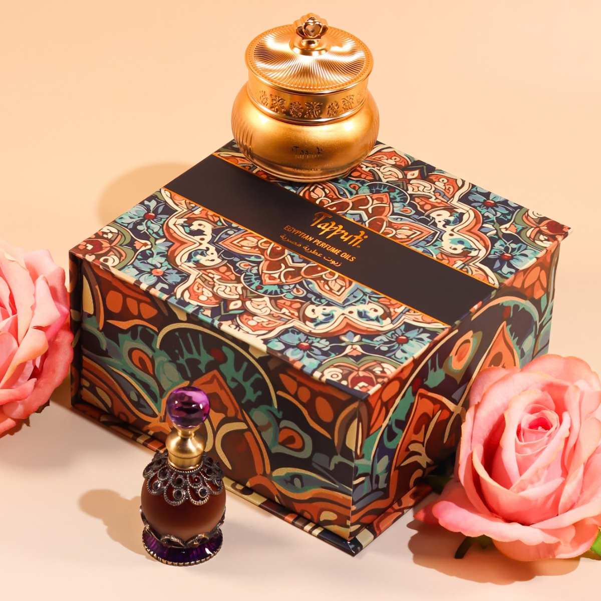 Light Amber Rose (Perfect Pair) Egyptian Perfume Cream & Oil