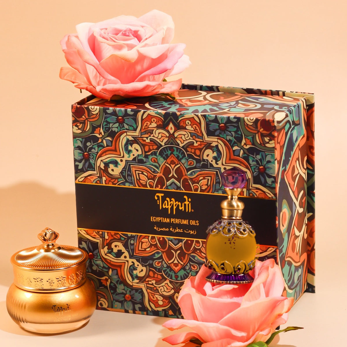 Light Amber Rose (Perfect Pair) Egyptian Perfume Cream & Oil