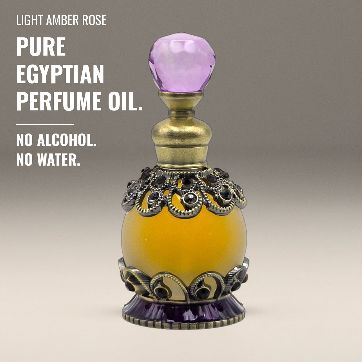 Light Amber Rose (Perfect Pair) Egyptian Perfume Cream & Oil