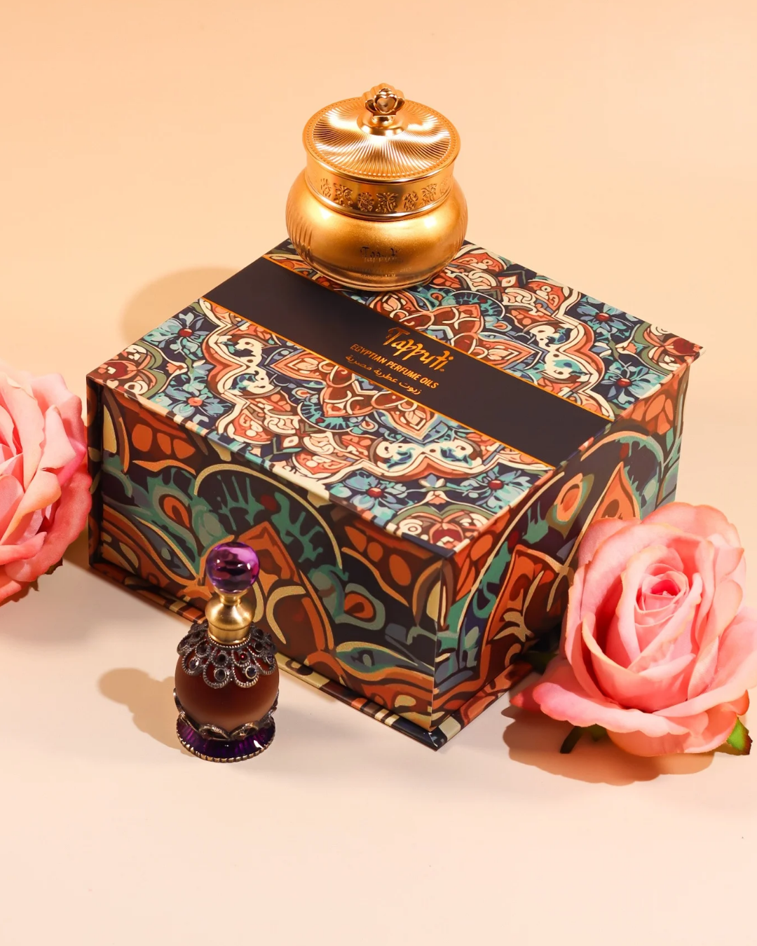 Light Amber Rose (Perfect Pair) Egyptian Perfume Cream & Oil