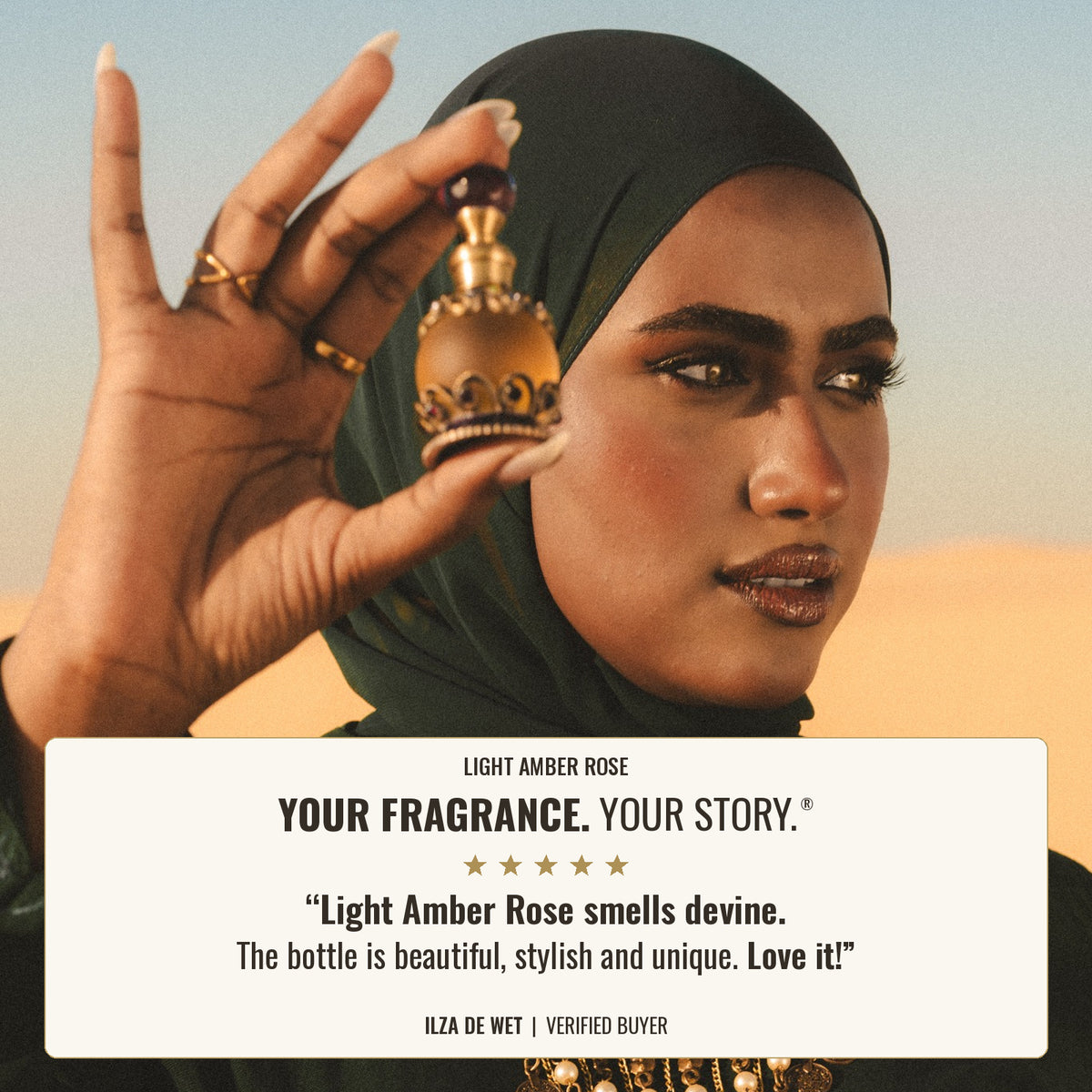 Light Amber Rose Egyptian Perfume Oil