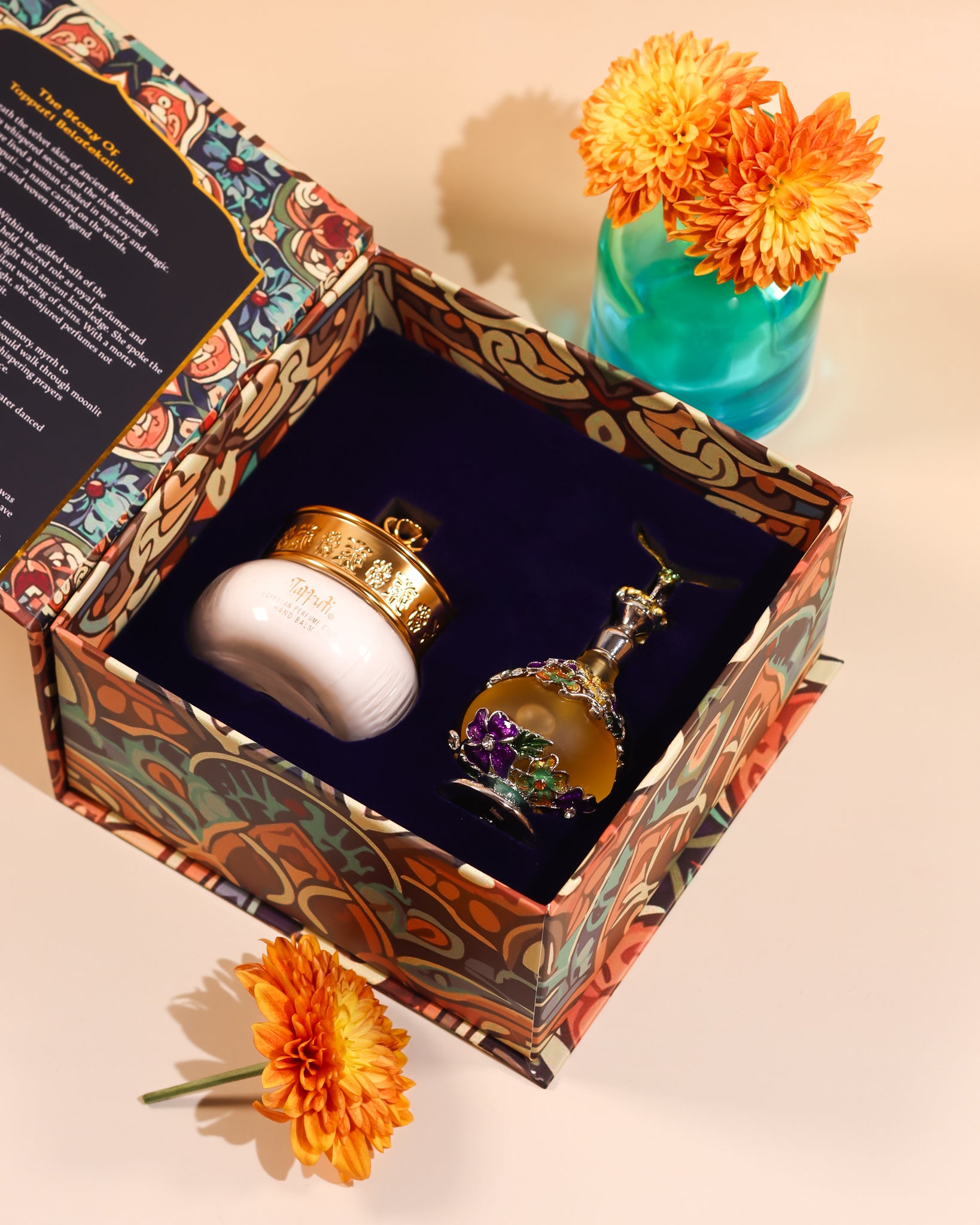 ZAHRI "Flowers" Perfume Cream + NEFERTITI Perfume Oil (Perfect Pair)